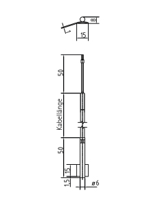 ANTF3VA-Zeichnung Anlegetemperaturfühler von TiTEC Messtechnik