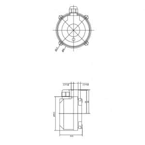 Differenzdruckwächter in der Zeichnung von TiTEC Messtechnik
