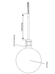 Strahlungsfühler STF-Zeichnung im Außenbereich von TiTEC Messtechnik